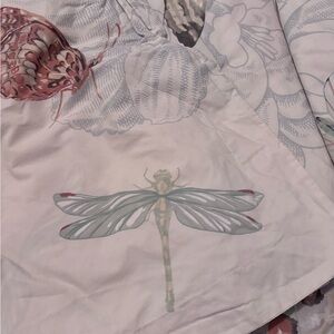 Pottery Barn Butterfly Queen Duvet and Pair of Standard Shams